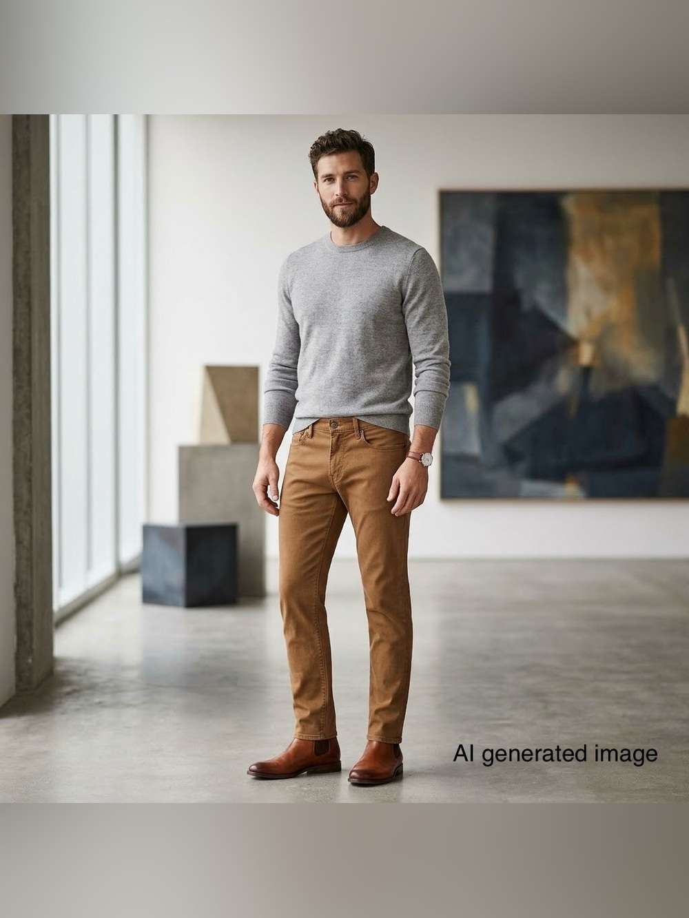 J.Crew 484 Slim Fit Jeans in Brown/Tan - Size W34 L32